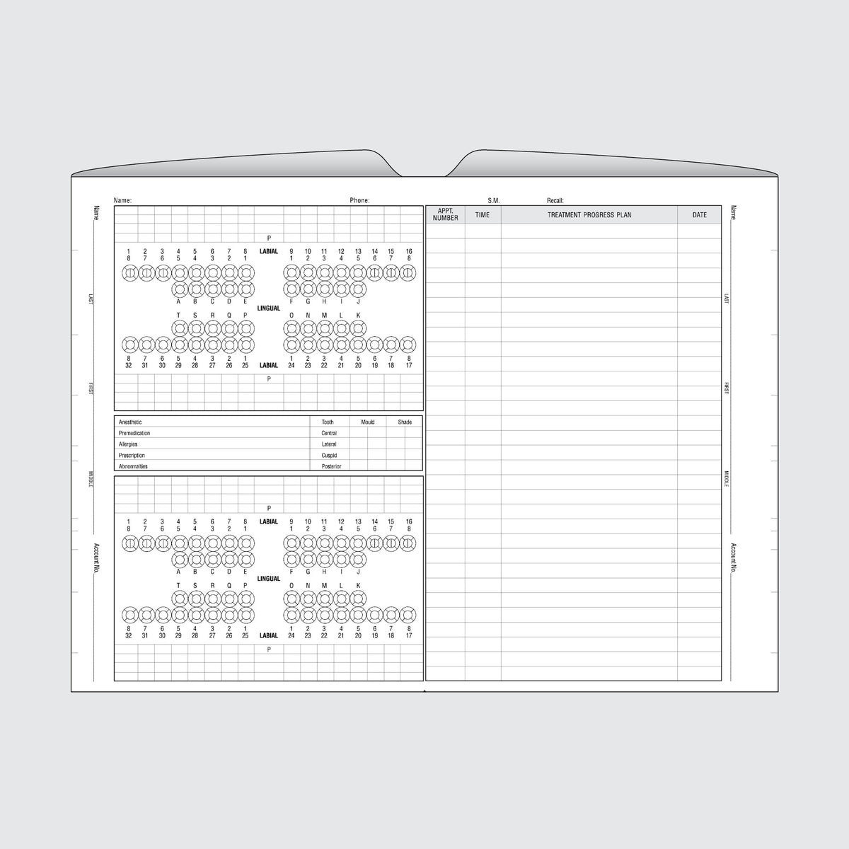Form 101-D - File Envelope and Chart