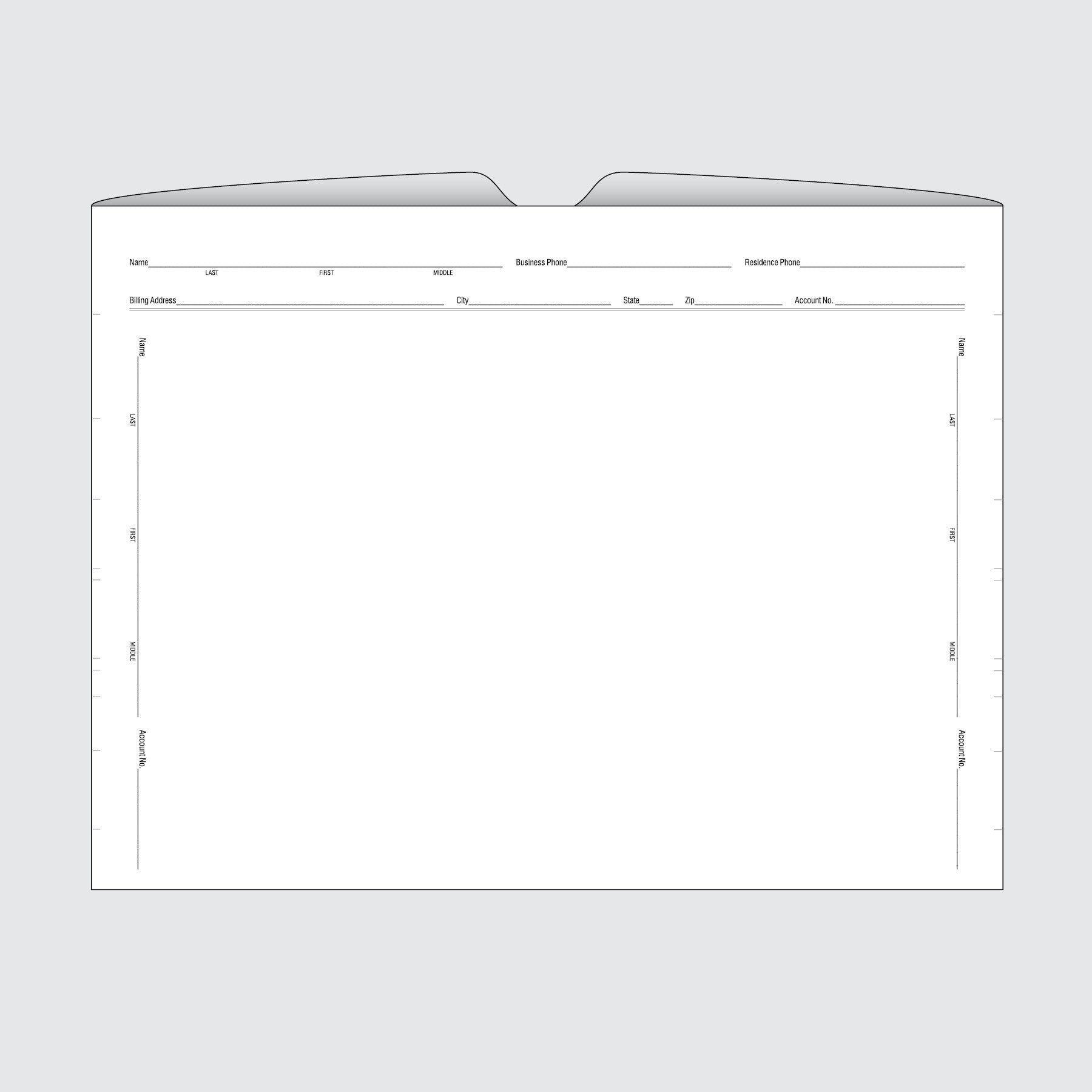 Form 101-G - File Envelope and Chart and Services Rendered
