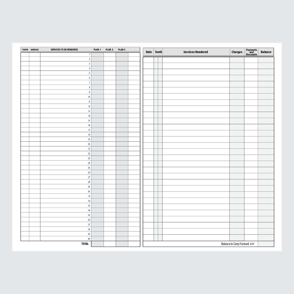 Form 102-LA - Dental Exam Chart